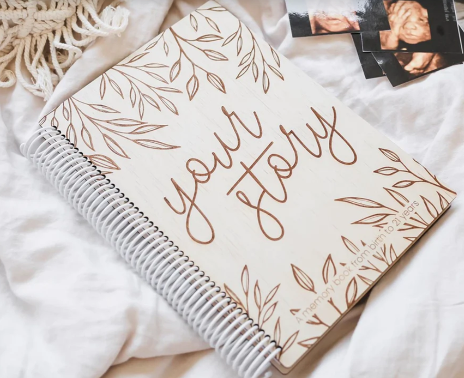 Your Story - A Wooden Baby Memory Book