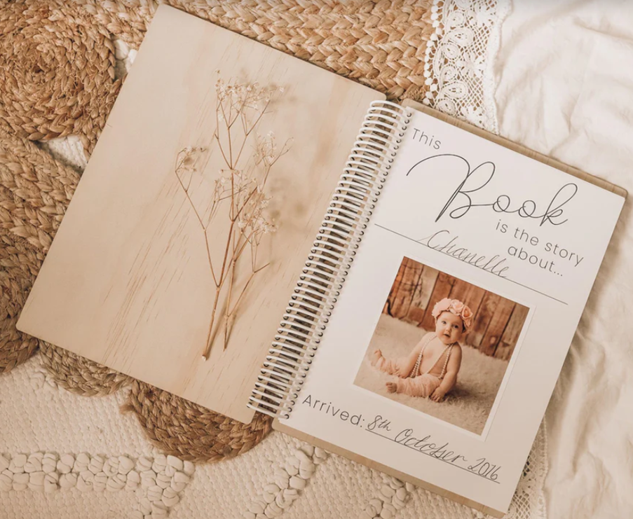 Your Story - A Wooden Baby Memory Book