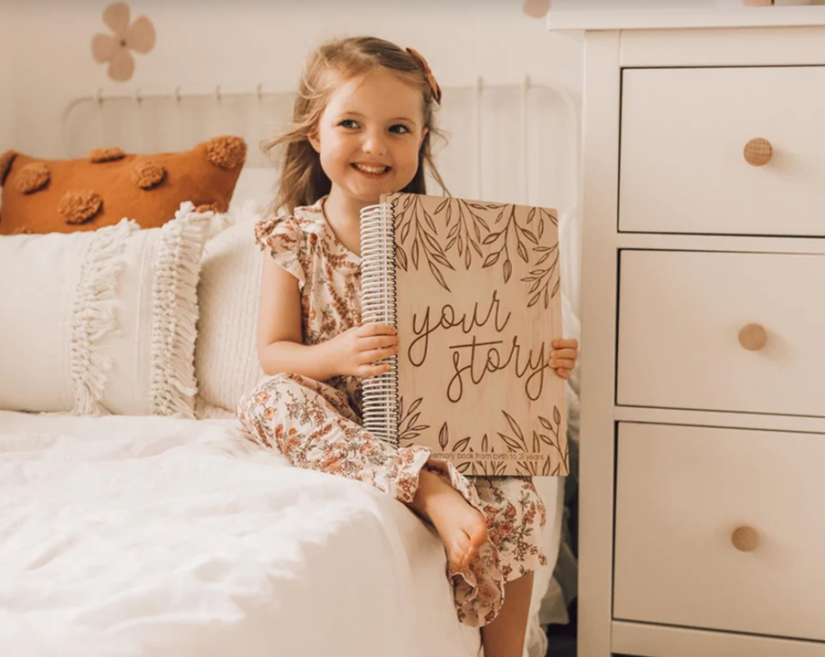 Your Story - A Wooden Baby Memory Book