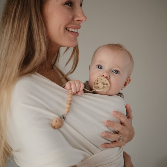 Mushie Baby Carrier Wrap - Beige Melange