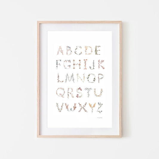 Mushie Poster - Medium - Alphabet