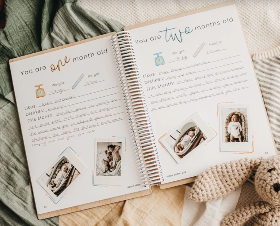 Your Story - A Wooden Baby Memory Book