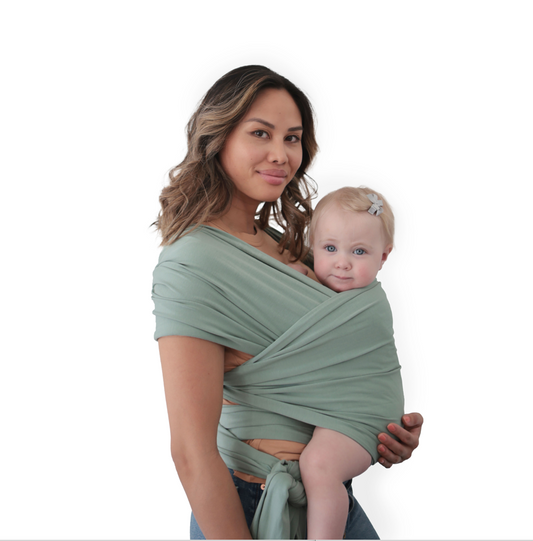 Mushie Baby Carrier Wrap - Roman Green