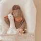 Diamond Knit Blanket MILK